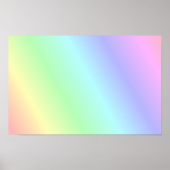 Póster Patrón pastel multicolor (Frente)