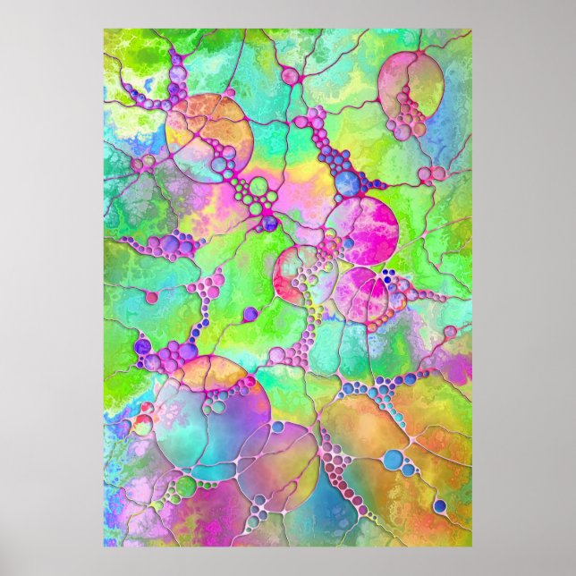 Póster Patrón Pintado A Mano Y Digitalmente Art. 41 (Frente)