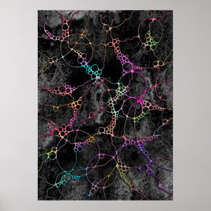 Póster Patrón Pintado A Mano Y Digitalmente Art. 44