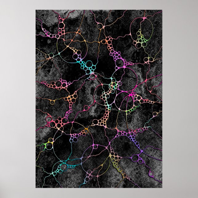 Póster Patrón Pintado A Mano Y Digitalmente Art. 44 (Frente)