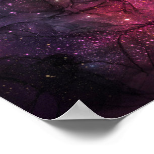 Póster Patrón Planetario de Galaxias del Espacio Exterior