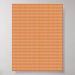 Póster Patrón repetido moderno de mediados de siglo
