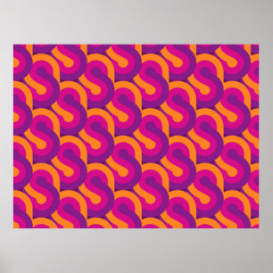 Póster Patrón retro