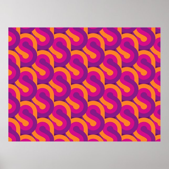 Póster Patrón retro (Frente)