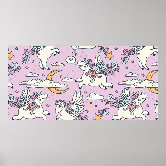 Póster Patrón sin foco, buenas noches, lindo personalizad (Frente)