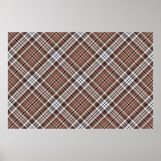 Póster Patrón sin foco de plante escocesa de tartán. Repe (Frente)