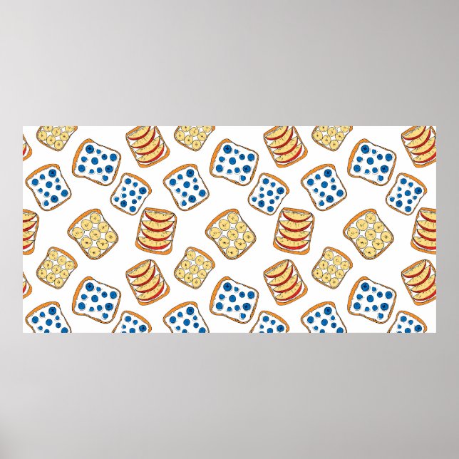 Póster Patrón sin soldadura de tostada (Frente)