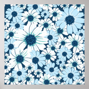 Póster Patrón sin soldadura floral/patrón textil floral,