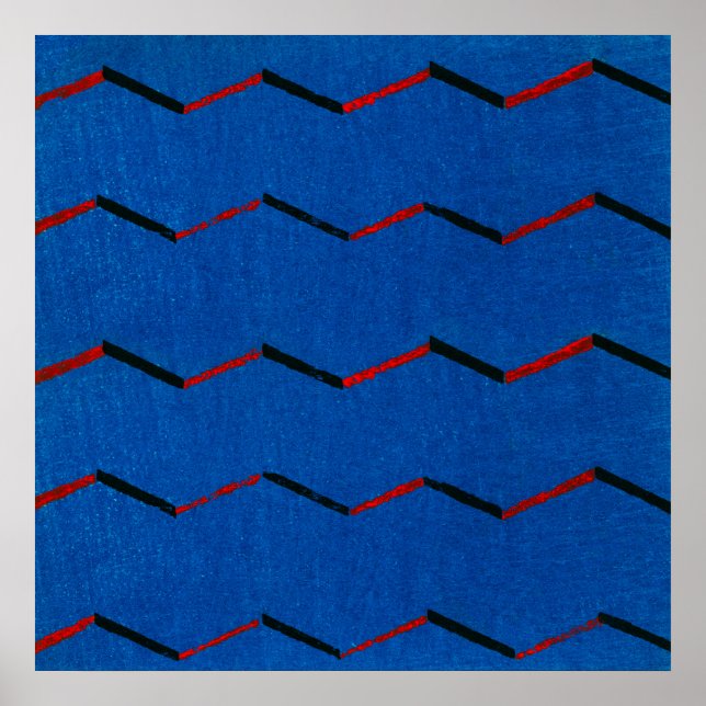 Póster Patrón textil japonés de Furuya Korin (1904) (Frente)