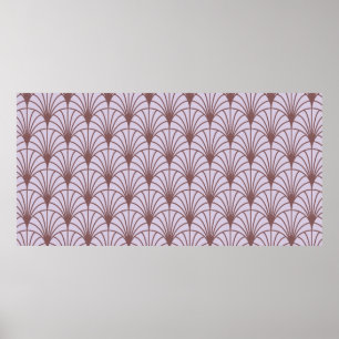 Póster Patrón tradicional chino retro ininterrumpido