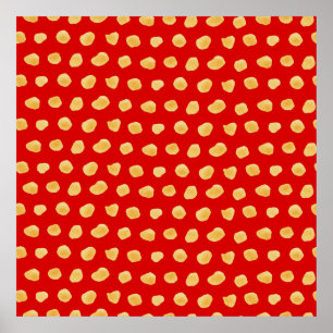 Póster Patrón transparente de acuarela abstracta, barrido