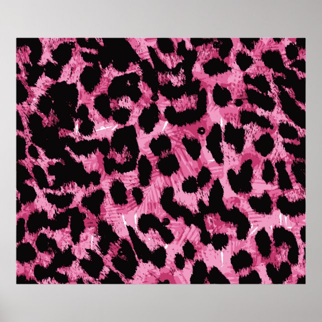 Póster Patrón transparente de leopardo (Frente)