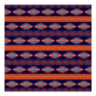Póster Patrón tribal étnico del suroeste.