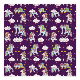 Póster Patrón Unicorn Funny Magic Horse