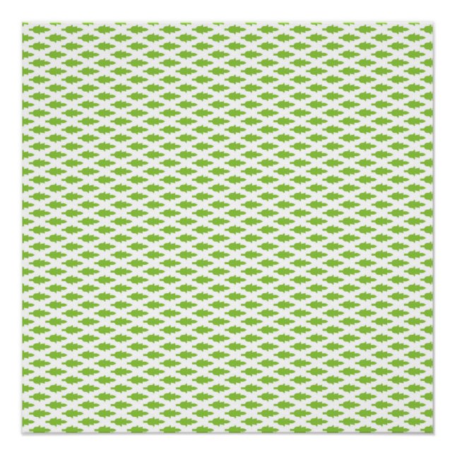 Póster Patrón verde académico para el éxito (Anverso)