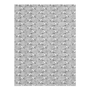 Póster Patrón vintage de los planos de papel.