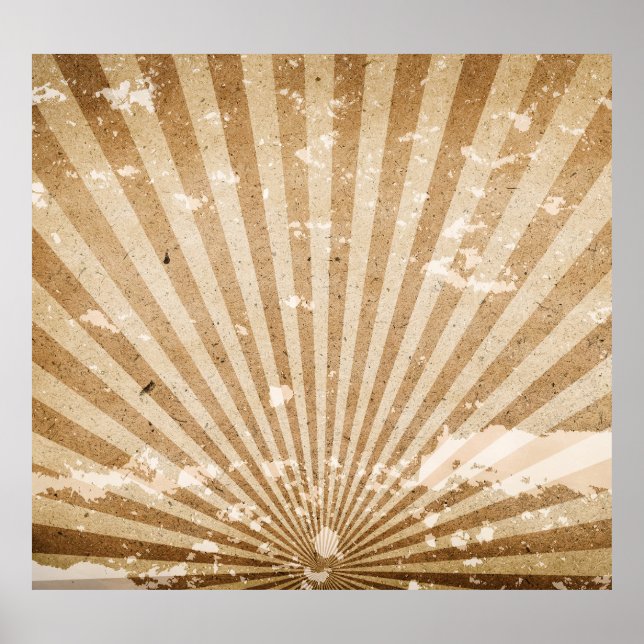 Póster Patrón Vintage: Elegante Diseño De Fondo. (Frente)