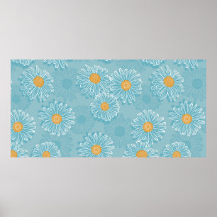 Póster patrón vintage floral sin soldadura. Fondo de sali