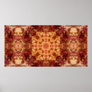Póster patrón vintage geométrico ornamental art nouveau i