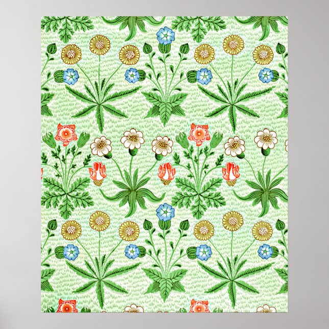 Póster Patrón William Morris, Daisy (Frente)