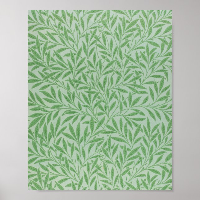 Póster Patrón Willow, William Morris (Frente)