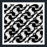 Póster Patrón Yin-Yang del Art Deco de los años 20<br><div class="desc">Realizado a partir de un boceto en mi archivo de las obras de arte abandonadas del estudio de arte de Aaron Broun de los años 20,  esta envergadura taoista del arte deco en el viejo yinyang,  creado pensando en un tamaño nominal de 12 "X12".</div>