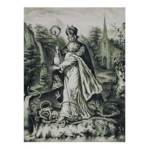 Póster Patrona de San Patricio de Irlanda