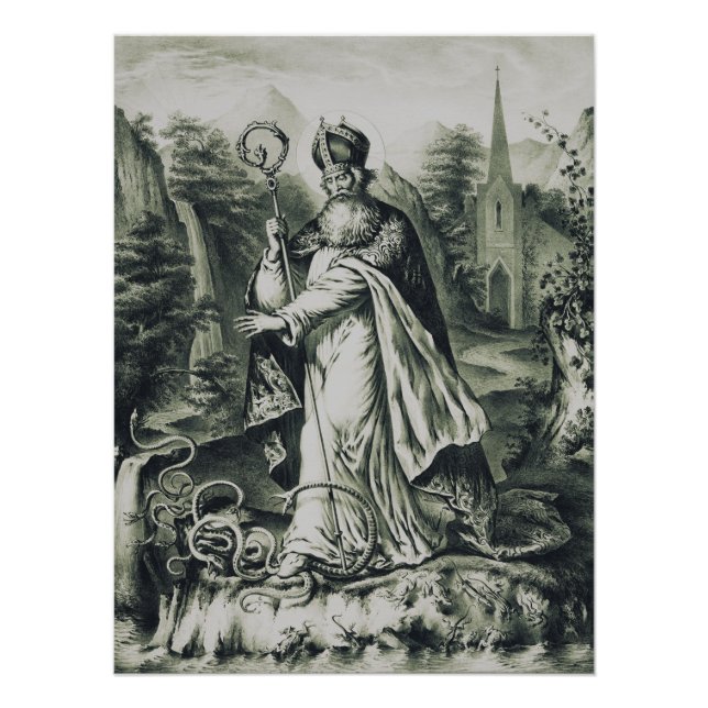 Póster Patrona de San Patricio de Irlanda (Anverso)