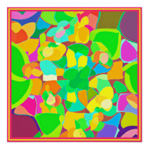 Póster Patrones asombrosos Colores Arte. Compra ahora