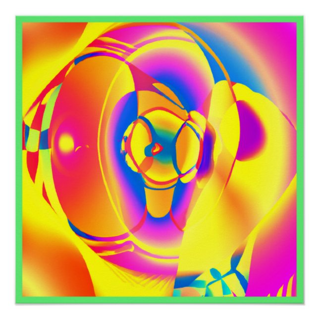 Póster Patrones Coloridos Y De Moda Arte (Anverso)