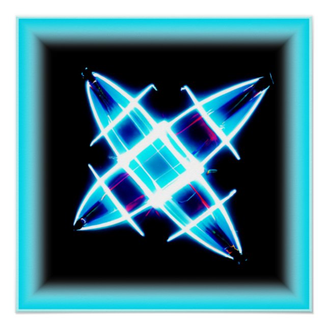 Póster Patrones de estrellas brillantes. ¡Hazte con una e (Anverso)