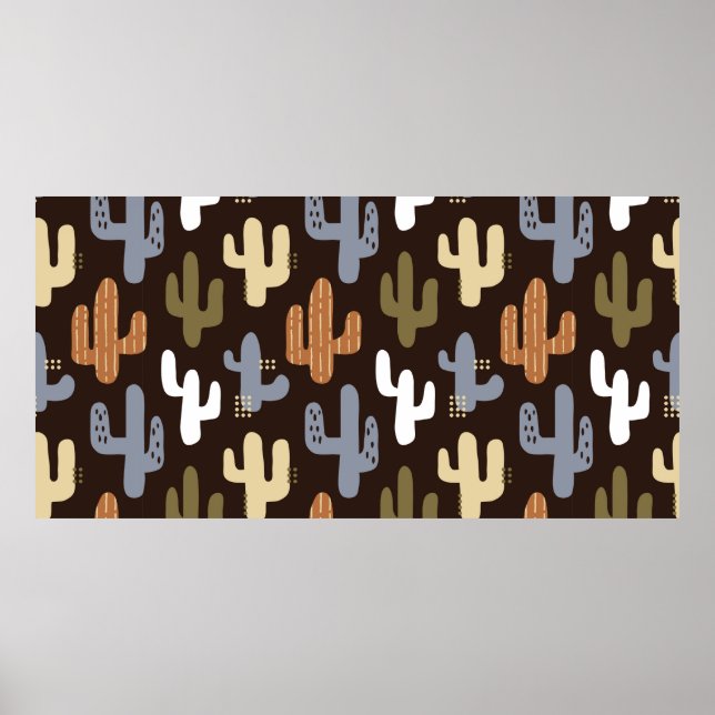 Póster patrones de fondo sin fisuras al estilo escandinav (Frente)