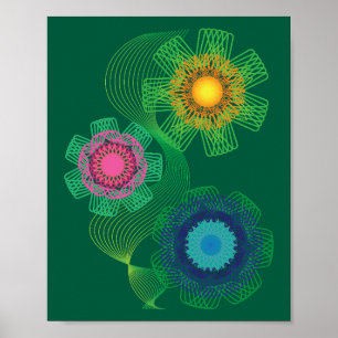 Póster Patrones de formas y líneas de la naturaleza