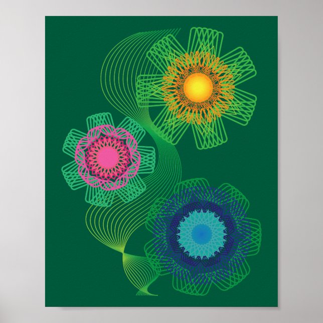 Póster Patrones de formas y líneas de la naturaleza  (Frente)