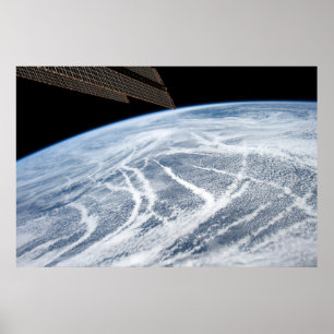 Póster Patrones De Nubes Al Sur De Las Islas Aleutianas.