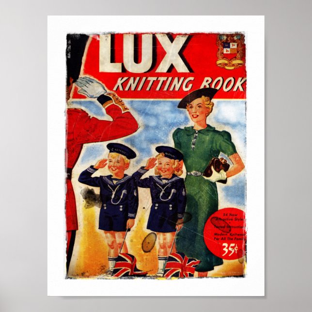 Póster Patrones de punteado de niños patrióticos (Frente)