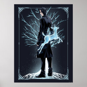 Póster Patrono de Doe de Anime Severus Snape