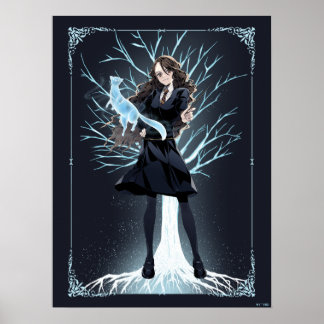 Póster Patrono Otter de Anime Hermione Granger
