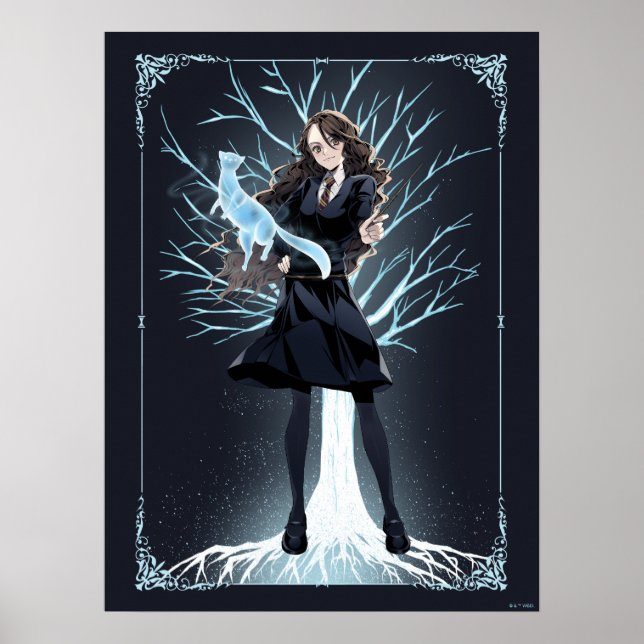 Póster Patrono Otter de Anime Hermione Granger (Frente)