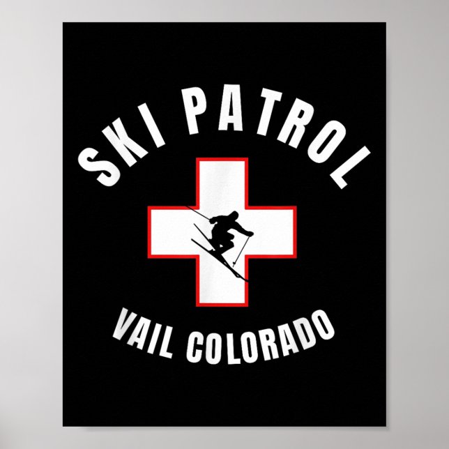Póster Patrulla de esquí de Vail Colorado (Frente)