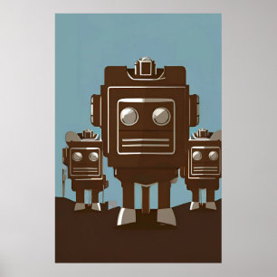 Póster Patrulla de rodeo de ciberradio Ken Gage Sci-Fi