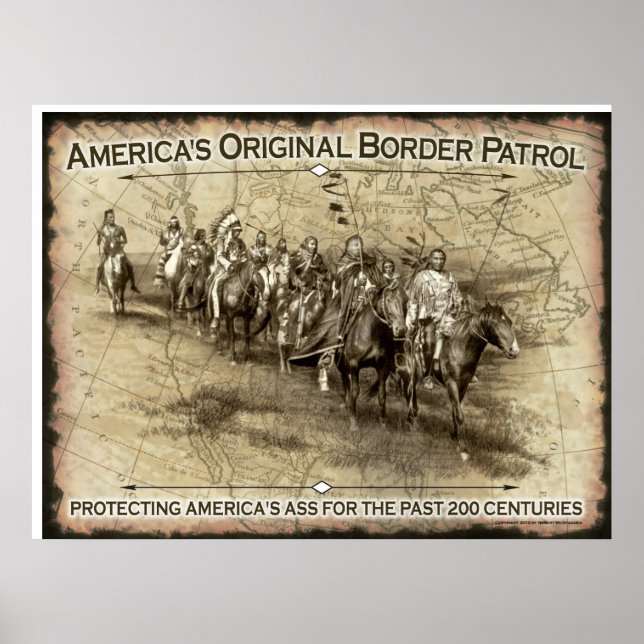 Póster Patrulla fronteriza original de Estados Unidos (Frente)