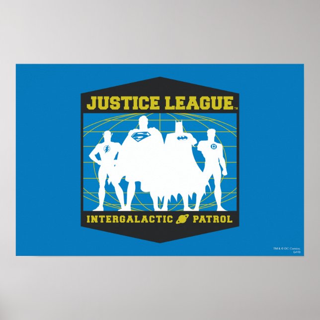 Póster Patrulla Intergaláctica de la Liga de la Justicia (Frente)