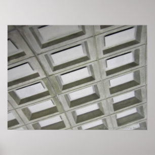 Póster Pattern tile ceiling