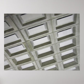 Póster Pattern tile ceiling