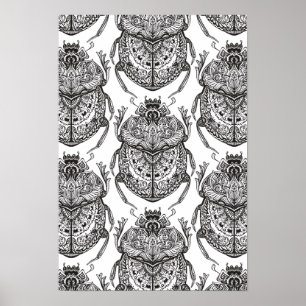 Póster Pattern With Hand Doodle 2