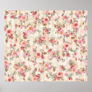 Póster Patternsabstract textil de textura floral, ba