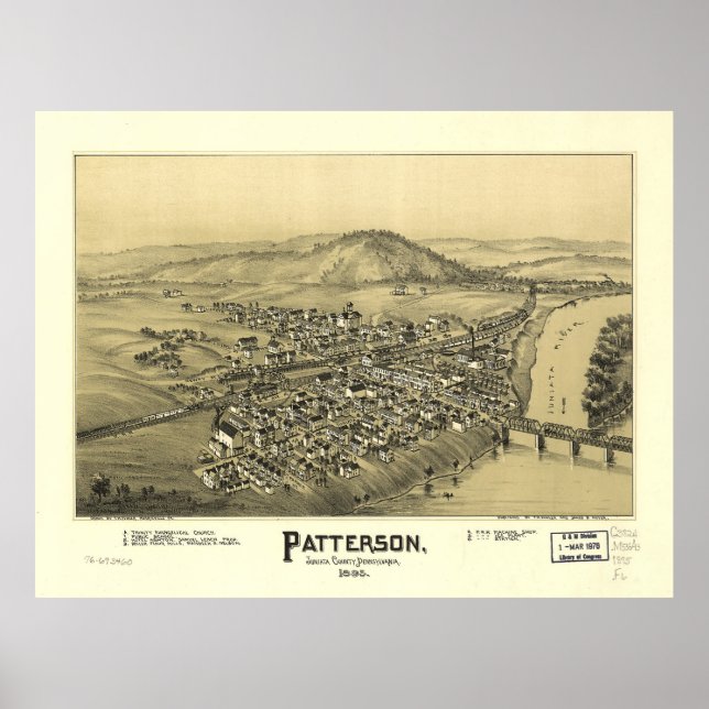 Póster Patterson (Mifflin), Pennsylvania (1895) (Frente)