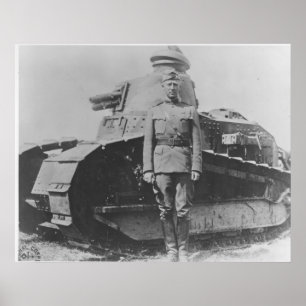 Póster Patton el comandante del tanque