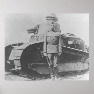 Póster Patton general durante la primera guerra mundial